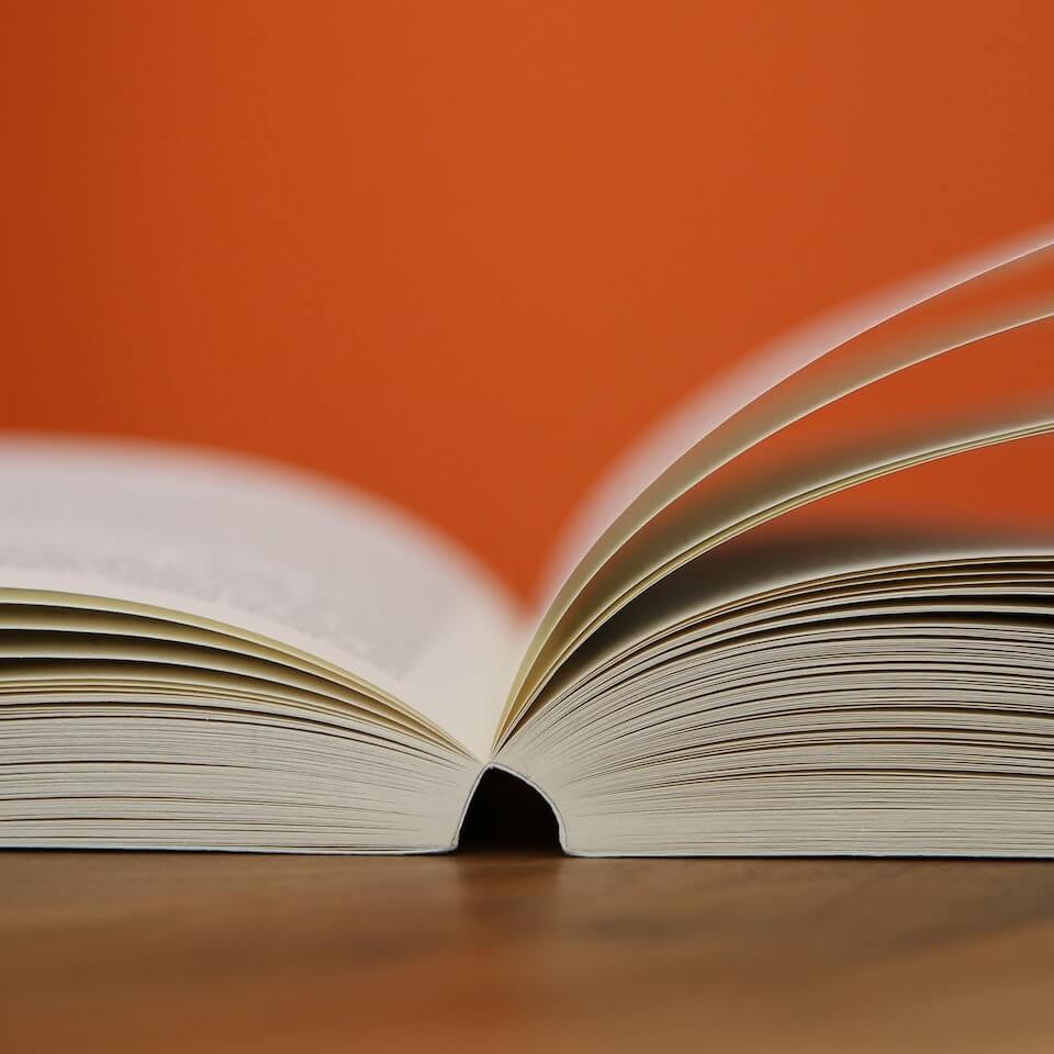 Open book on the table depicting knowledge